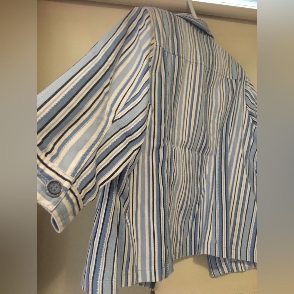 Striped Jean Jacket - Picture 4 of 9